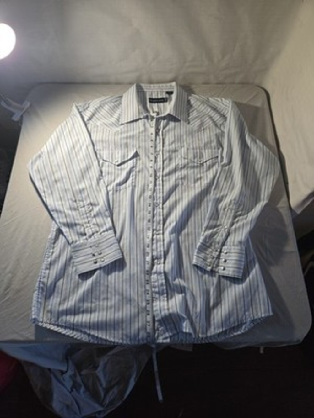 Panhandle Slim Pearl Snap Western Shirt Long Sleeve, Striped Pattern